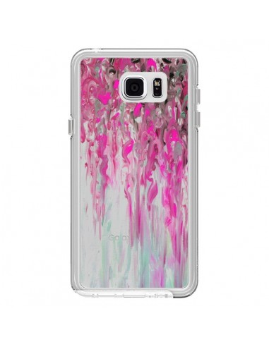 Coque Tempête Rose Transparente pour Samsung Galaxy Note 5 - Ebi Emporium