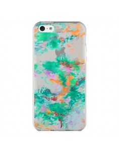 Coque iPhone 5C Mermaid Sirene Fleur Flower Transparente...