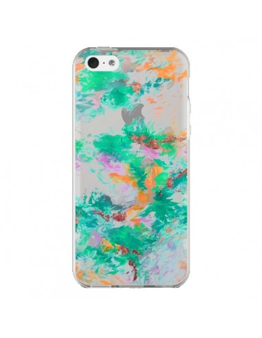 Coque iPhone 5C Mermaid Sirene Fleur Flower Transparente - Ebi Emporium