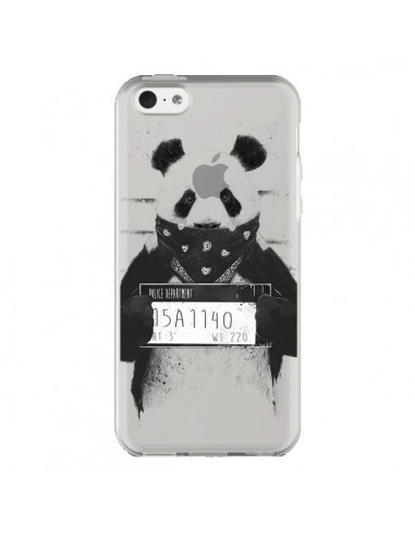 Coque iPhone 5C Bad Panda Transparente - Balazs Solti