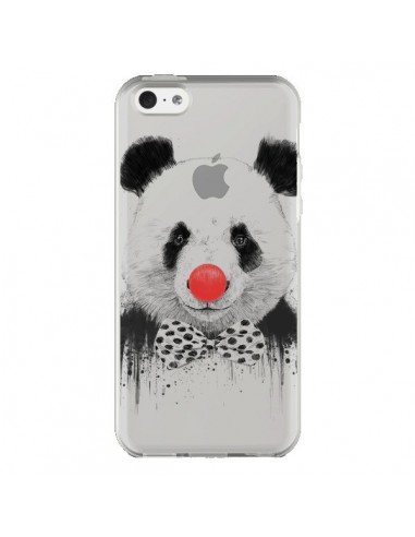 Coque iPhone 5C Clown Panda Transparente - Balazs Solti