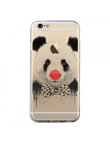 Coque iPhone 6 et 6S Clown Panda Transparente - Balazs Solti