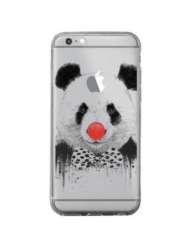 Coque iPhone 6 Plus et 6S Plus Clown Panda Transparente - Balazs Solti