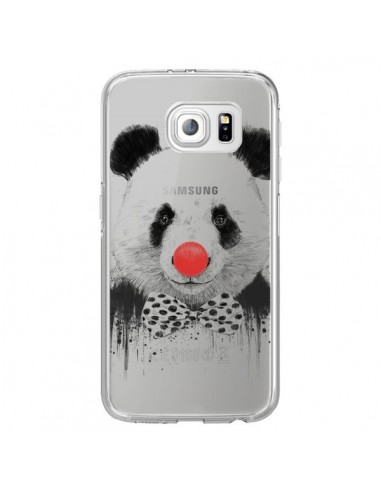 Coque Clown Panda Transparente pour Samsung Galaxy S6 Edge - Balazs Solti