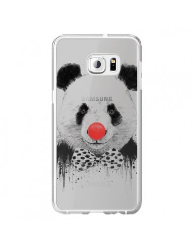 Coque Clown Panda Transparente pour Samsung Galaxy S6 Edge Plus - Balazs Solti