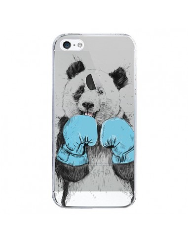 Coque iPhone 5/5S et SE Winner Panda Gagnant Transparente - Balazs Solti