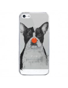 Coque iPhone 5/5S et SE Clown Bulldog Dog Chien...