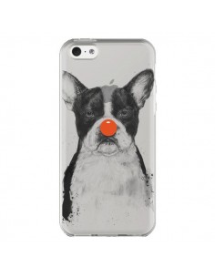 Coque iPhone 5C Clown Bulldog Dog Chien Transparente -...