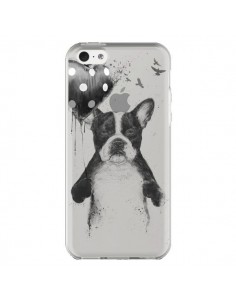 Coque iPhone 5C Love Bulldog Dog Chien Transparente -...