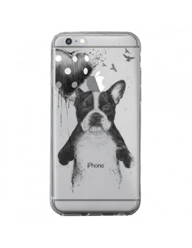 Coque iPhone 6 Plus et 6S Plus Love Bulldog Dog Chien Transparente - Balazs Solti
