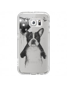 Coque Love Bulldog Dog Chien Transparente pour Samsung...