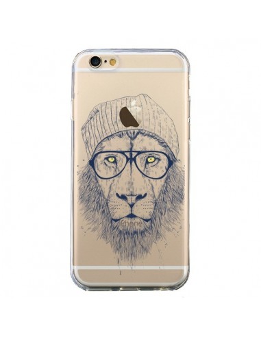 Coque iPhone 6 et 6S Cool Lion Swag Lunettes Transparente - Balazs Solti