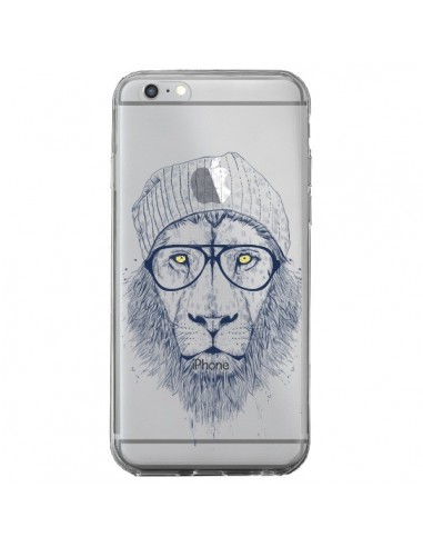Coque iPhone 6 Plus et 6S Plus Cool Lion Swag Lunettes Transparente - Balazs Solti