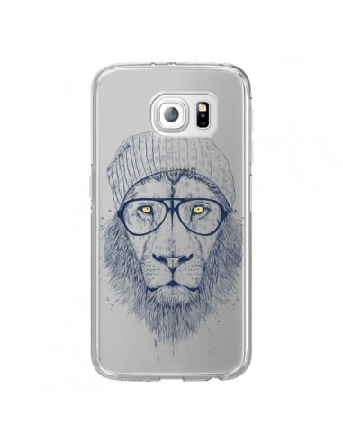 Coque Cool Lion Swag Lunettes Transparente pour Samsung Galaxy S6 Edge - Balazs Solti