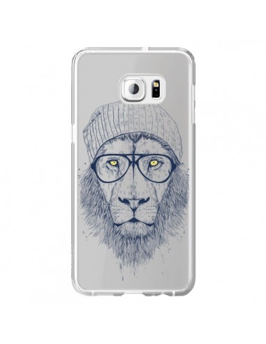 Coque Cool Lion Swag Lunettes Transparente pour Samsung Galaxy S6 Edge Plus - Balazs Solti