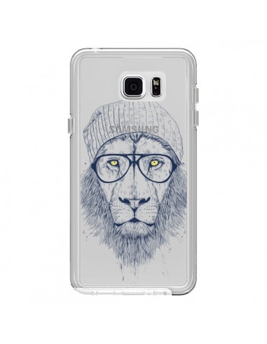 Coque Cool Lion Swag Lunettes Transparente pour Samsung Galaxy Note 5 - Balazs Solti