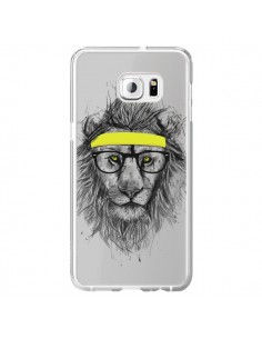 Coque Hipster Lion Transparente pour Samsung Galaxy S6...