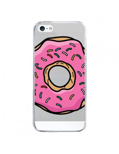 Coque iPhone 5/5S et SE Donuts Rose Transparente - Yohan B.