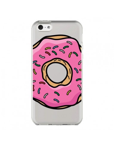 Coque iPhone 5C Donuts Rose Transparente - Yohan B.