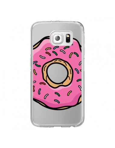 Coque Donuts Rose Transparente pour Samsung Galaxy S6 Edge - Yohan B.