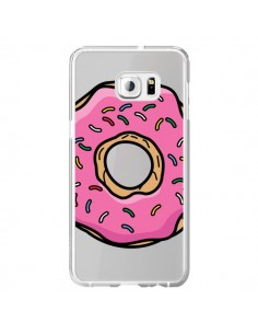 Coque Donuts Rose Transparente pour Samsung Galaxy S6...