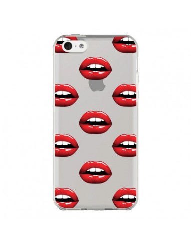 Coque iPhone 5C Lèvres Rouges Lips Transparente - Yohan B.