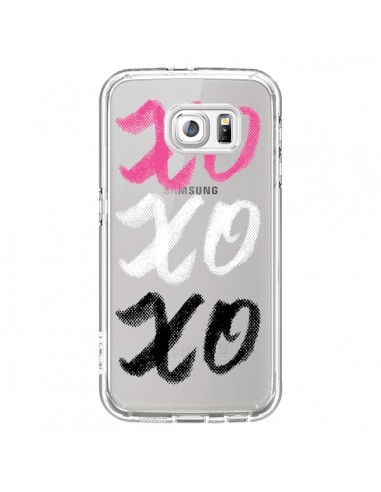 Coque XoXo Rose Blanc Noir Transparente pour Samsung Galaxy S6 - Yohan B.