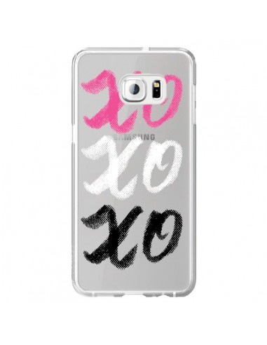 Coque XoXo Rose Blanc Noir Transparente pour Samsung Galaxy S6 Edge Plus - Yohan B.