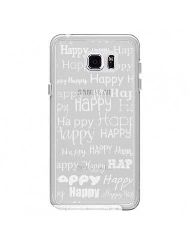 Coque Happy Happy Blanc Transparente pour Samsung Galaxy Note 5 - R Delean