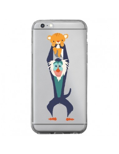 Coque iPhone 6 Plus et 6S Plus Futur Roi Lion King Rafiki Transparente - Jay Fleck