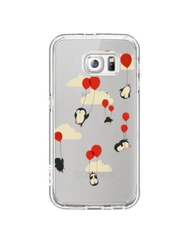 Coque Pingouin Ciel Ballons Transparente pour Samsung Galaxy S6 - Jay Fleck