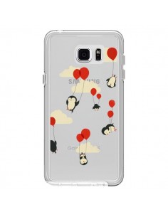 Coque Pingouin Ciel Ballons Transparente pour Samsung...