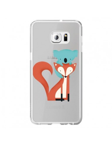 Coque Renard et Koala Love Transparente pour Samsung Galaxy S6 Edge Plus - Jay Fleck