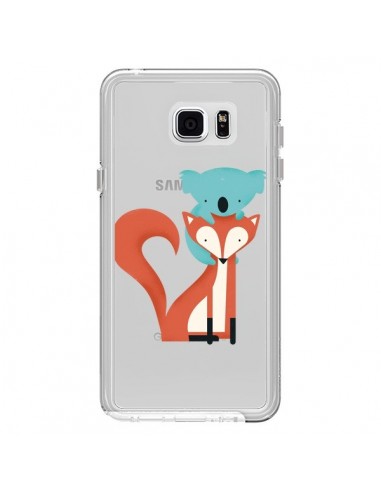 Coque Renard et Koala Love Transparente pour Samsung Galaxy Note 5 - Jay Fleck