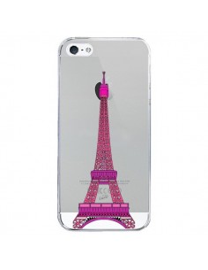 Coque iPhone 5/5S et SE Tour Eiffel Rose Paris...