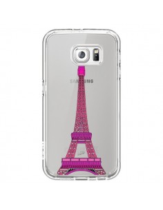 Coque Tour Eiffel Rose Paris Transparente pour Samsung...