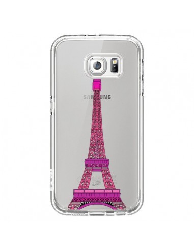 Coque Tour Eiffel Rose Paris Transparente pour Samsung Galaxy S7 - Asano Yamazaki