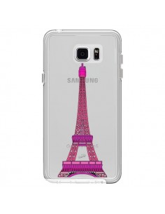 Coque Tour Eiffel Rose Paris Transparente pour Samsung...