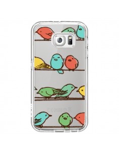 Coque Oiseaux Birds Transparente pour Samsung Galaxy S6 -...