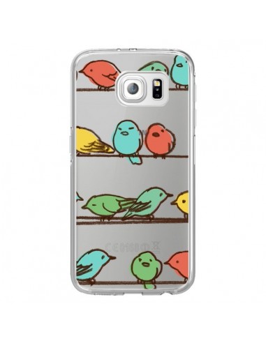 Coque Oiseaux Birds Transparente pour Samsung Galaxy S6 Edge - Eric Fan