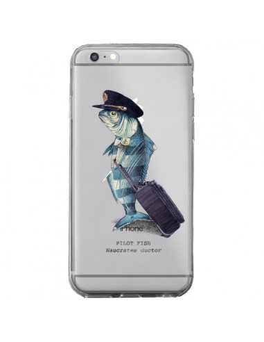 Coque iPhone 6 Plus et 6S Plus Pilot Fish Poisson Pilote Transparente - Eric Fan