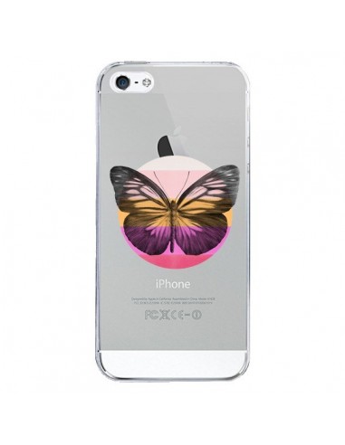 Coque iPhone 5/5S et SE Papillon Butterfly Transparente - Eric Fan