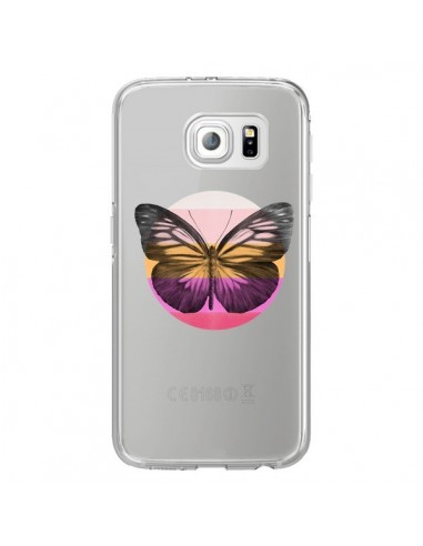 Coque Papillon Butterfly Transparente pour Samsung Galaxy S6 Edge - Eric Fan