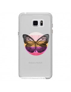 Coque Papillon Butterfly Transparente pour Samsung Galaxy...