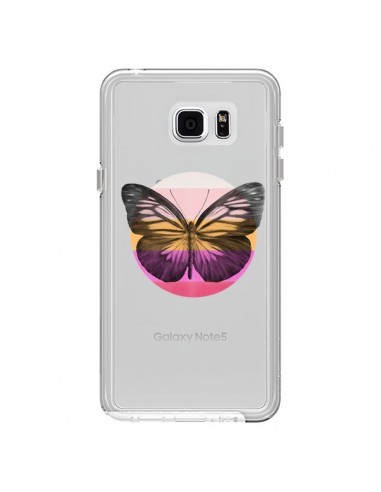 Coque Papillon Butterfly Transparente pour Samsung Galaxy Note 5 - Eric Fan