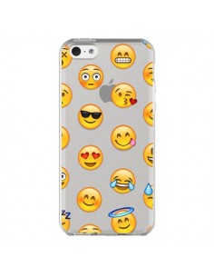 Coque iPhone 5C Smiley Emoticone Emoji Transparente -...