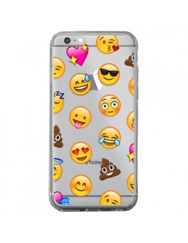 Coque iPhone 6 Plus et 6S Plus Emoticone Emoji Transparente - Laetitia