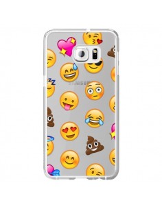 Coque Emoticone Emoji Transparente pour Samsung Galaxy S6...