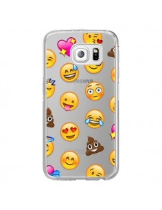 Coque Emoticone Emoji Transparente pour Samsung Galaxy S7...