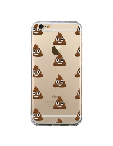 Coque iPhone 6 et 6S Shit Poop Emoticone Emoji Transparente - Laetitia